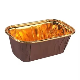 The Baking Curv 100gm Bar Cake Mould with Lid – Non-Stick Baking Tin for Homemade Cakes & Gifting - Woody Brown, Pack of 10