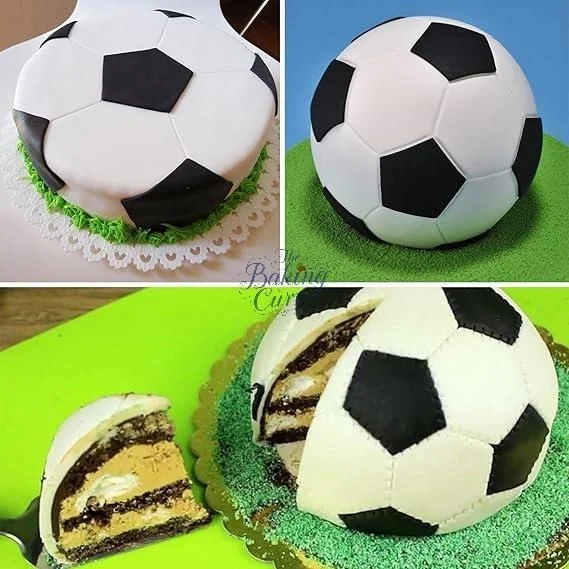 "Football Cookie Cutter Set – 4 Pcs Sports-Themed Fondant & Cookie Molds"
