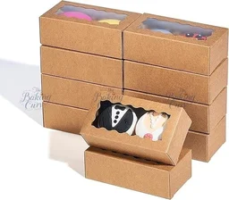 The Baking Curv Kraft 2 Brownie Box - Pack of 10