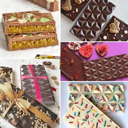 The Baking Curv 6 Cavity Deep Diamond Chocolate Kunafa Bar Mould