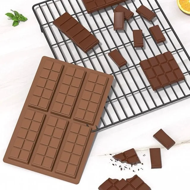 The Baking Curv 6 Cavity Cadbury Type Kunafa Bar Mould