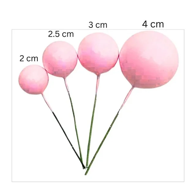 Faux Ball Pink – Decorative Balls for Cakes, Crafts & Festive Decor