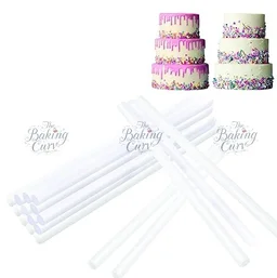The Baking Curv Plastic Dowel Rods for Tiered Cake Support – Pack of 4 | 31.8 cm x 1.8 cm