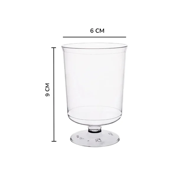 THE BAKING CURV MOOUSE CUP WINE GLASS - PACK OF 12