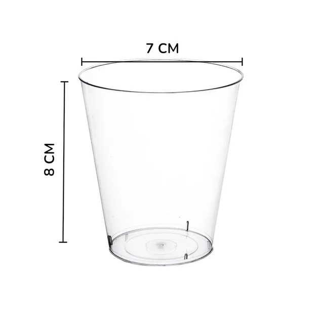 THE BAKING CURV MOOUSE CUP 200ML GLASS WITH LID - PACK OF 10