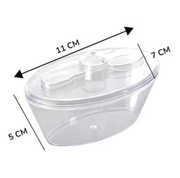 THE BAKING CURV MOOUSE CUP OVAL BIG WITH FORK (DK-131) - PACK OF 12