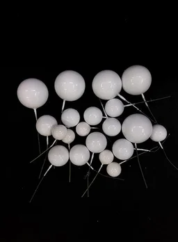 Faux Ball White – Decorative Balls for Cakes, Crafts & Festive Decor