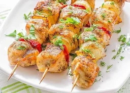The Baking Curv (10 inches) Natural Bamboo Wooden Skewer Satay Sticks /BBQ Sticks for Kebab Chicken Paneer Tikka Fruits Salad for Barbecue and Grilling - 10 Inch