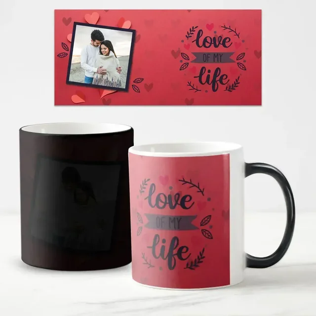 Print X Customized Magic Mug - Black
