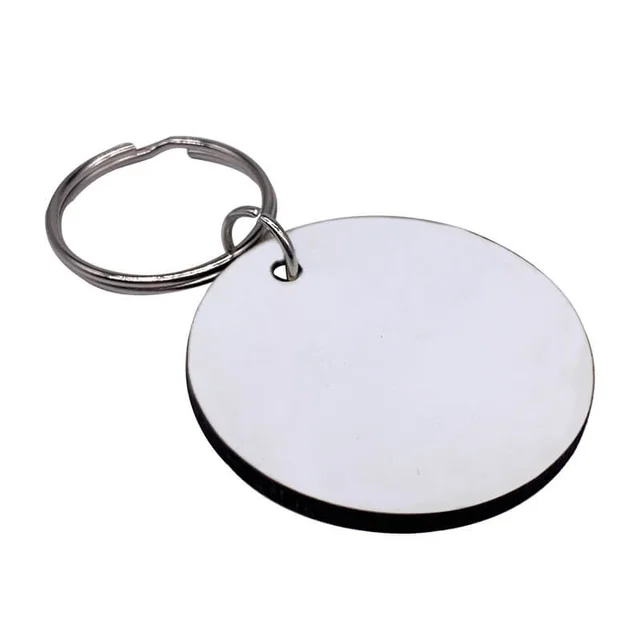 Print X Customized Photo Printed Keychain - Round, White