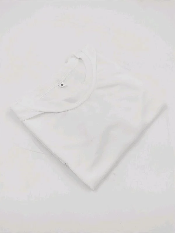 Print X Customized T Shirt (Polyester) - White, L
