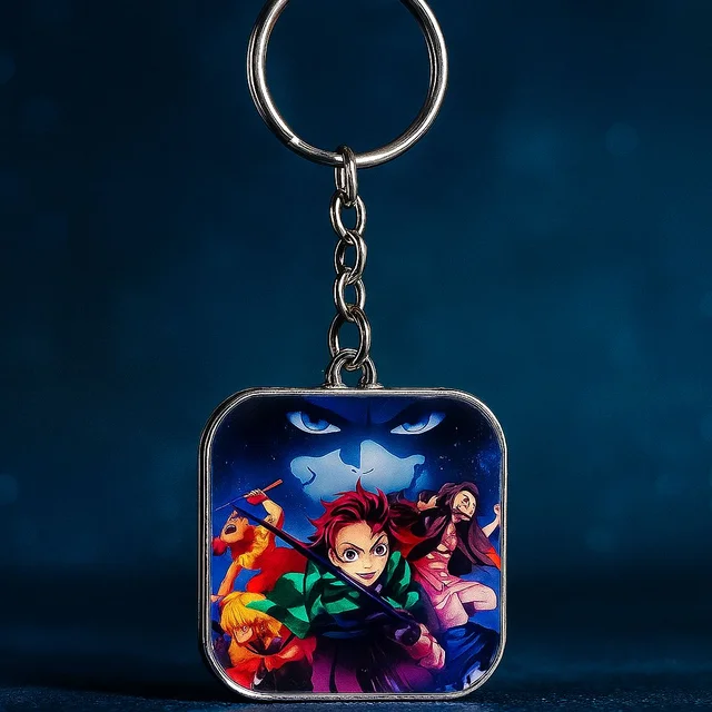Customized Metal Keychain Bothside Print