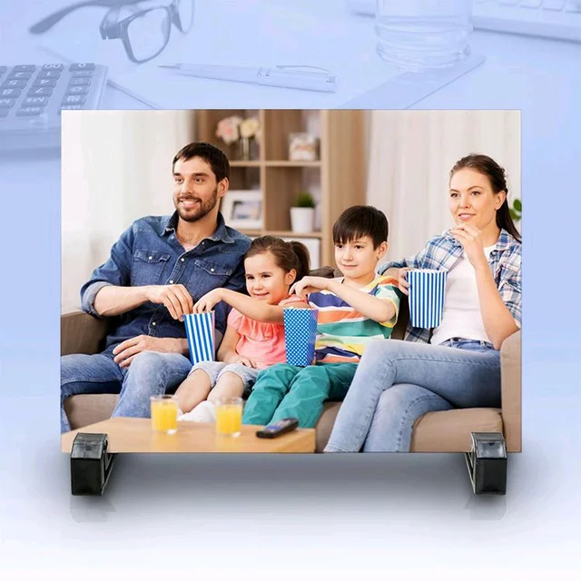 Print X Customized Tiles Photo Frame (6x8) - White, Rectangle