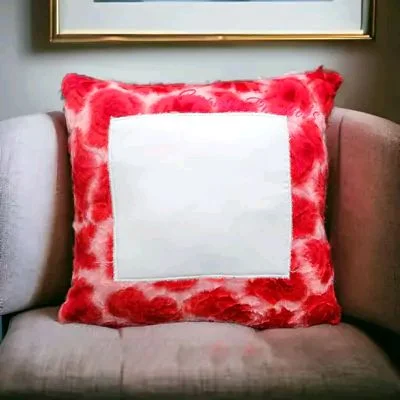 Print X Customized Cushion Square Shape - Red, Square