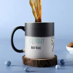 Print X Customized Magic Mug - Black