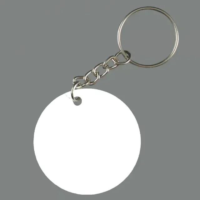 Print X Customized Photo Printed Keychain - Round, White