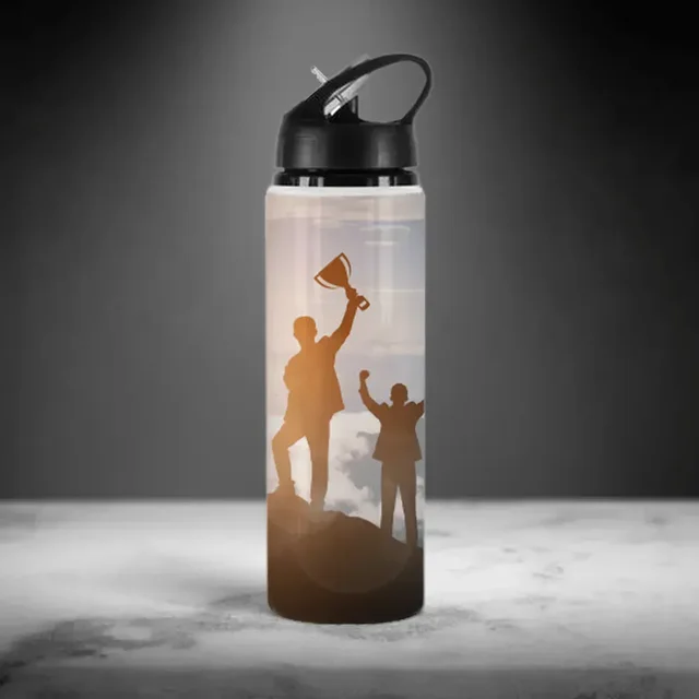 Print X Customized Nozzle Sipper Bottle - 600ml, White