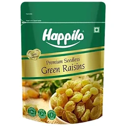 Happilo Premium Seedless Green Raisins/Kismis, 1kg