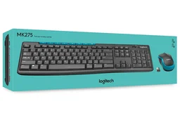 Logitech MK275 Wireless Keyboard and Mouse Combo for Windows, 2.4 GHz Wireless, Compact Wireless Mouse, 8 Multimedia & Shortcut Keys, 2-Year Battery Life, PC/Laptop - Black