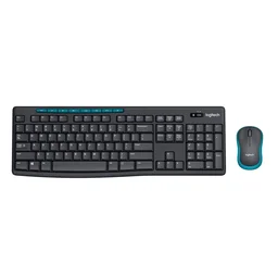 Logitech MK275 Wireless Keyboard and Mouse Combo for Windows, 2.4 GHz Wireless, Compact Wireless Mouse, 8 Multimedia & Shortcut Keys, 2-Year Battery Life, PC/Laptop - Black
