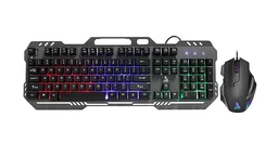 TAG Gamerz Avenger 2.0 RGB Wired Gaming Keyboard & Mouse Combo Kit, Durable Metal Body, RGB, for Windows/Mac