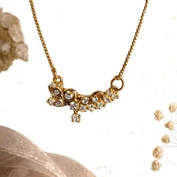AD gold plated chain necklace