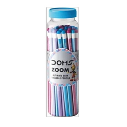 DOMS Zoom Triangle Pencil  (Set of 30, Multicolor)