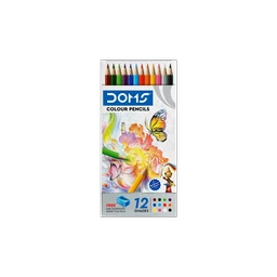 DOMS FSC- 12 Shades Round Shaped Color Pencils(12 pieces)