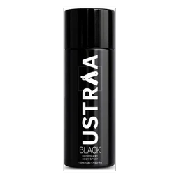 USTRAA Black Deodorant Spray - For Men
