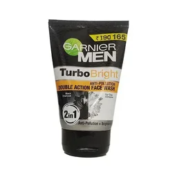 Garnier Men Turbo Bright Anti-Pollution Double Action Face Wash 100 g
