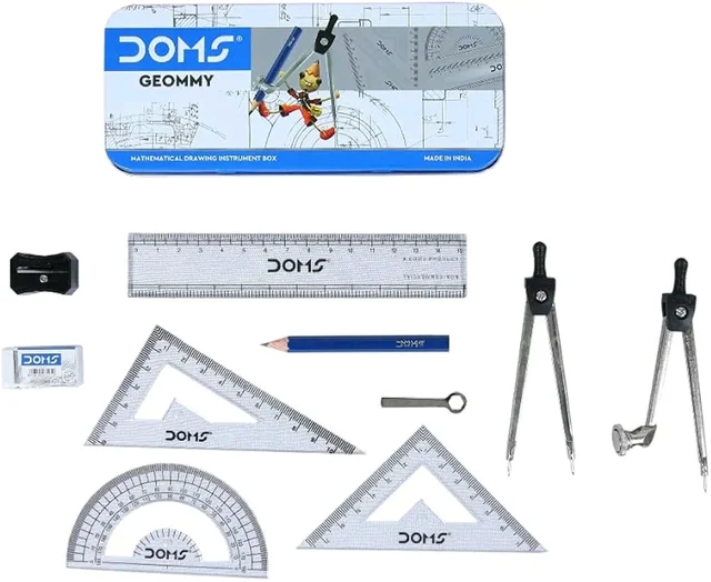 Doms Geommy Mathematical Drawing Instrument Geometry Box, Pack of 1