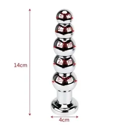 Spectacular Jewel Plated Metal An*l Beads - Men and Women, Stainless Steel - Mercury, Stainless Steel