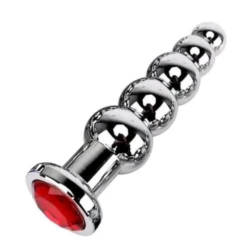 Spectacular Jewel Plated Metal An*l Beads - Men and Women, Stainless Steel - Mercury, Stainless Steel