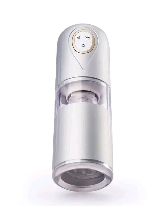 TOUCH Space Sliver 10 Mode Auto Rotation & Thrusting Masturbator Cup For Men - Silver, ABS+ Silicone, Men