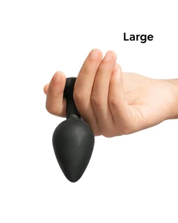 Superior Medical Grade Silicone Butt Plug for intense Pleasure - 2.9 Inch, Black, Silicone