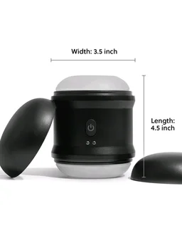 360 Vibrating Stroker : Revolutionary pleasure experience for men - TPE sleeve in ABS plastic casing, Men, Black