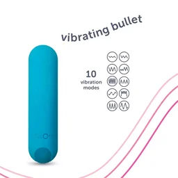 plusOne Waterproof and Rechargeable Vibrating Bullet - Eastern Blue, Women, 5.6 Inch
