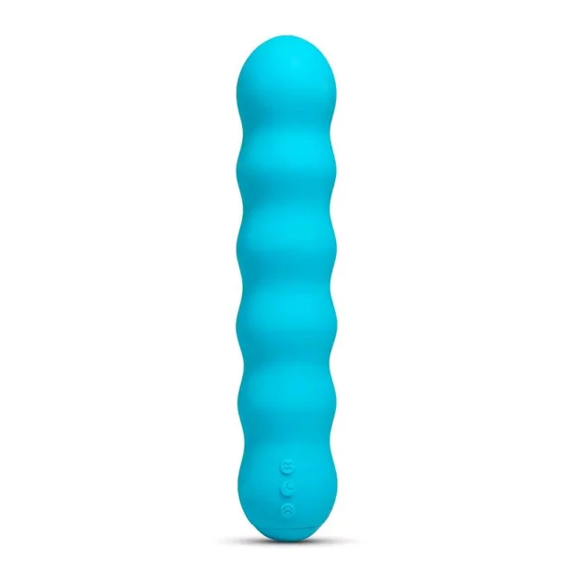 hello Cake Bounce Vibe Thrusting Vibrator - Silicone, Women, Eastern Blue