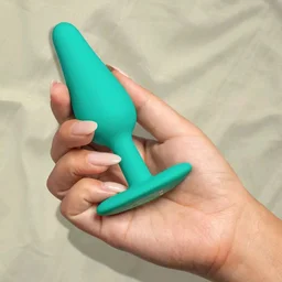 hello Cake Buzzy Butt Vibrating Butt Plug - Eastern Blue, Premium Silicone, Men and Women
