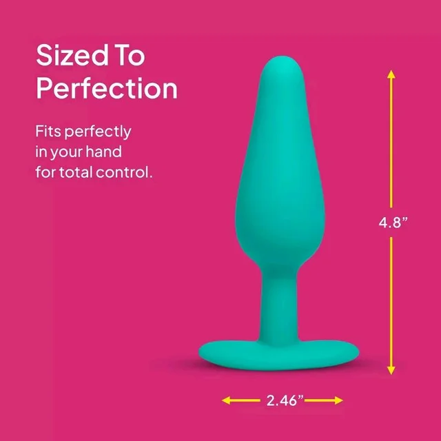 hello Cake Buzzy Butt Vibrating Butt Plug - Eastern Blue, Premium Silicone, Men and Women