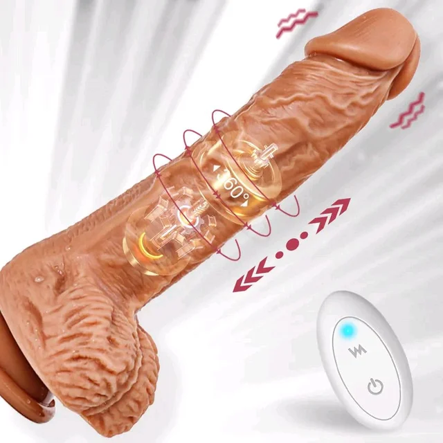Thrusting Swing Suction Cup Dildo Vibrator