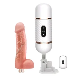 Remote Control Dildo Sexual Machine - ABS+ Soft Silicone, 6 Inch, Cameo