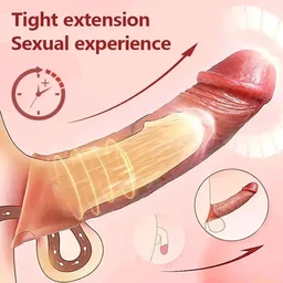 App Controlled Vibrating Cock Sleeve - Silicone, Women, 6 Inch