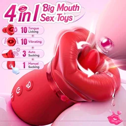 Big Mouth Female Clitoris Sucker - Wild Watermelon, Women, Silicone+ABS