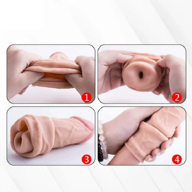 Wearable Smooth Silicon Penis Sleeve