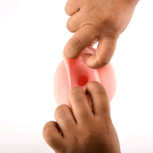 Pocket Pussy Vaginal Stroker Masturbators For Men - Tan, Ultra soft silicone, Men