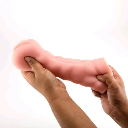 Pocket Pussy Vaginal Stroker Masturbators For Men - Tan, Ultra soft silicone, Men