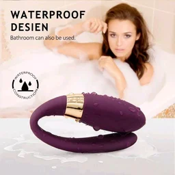 U Shape G-Spot Wireless Vibrator Rechargeable - Silicone, Ripe Plum
