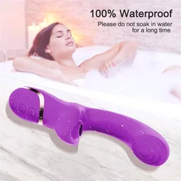 G-spot Clitoral Sucking Rabbit Vibrator - Silicone+ Abs, Pink Flamingo