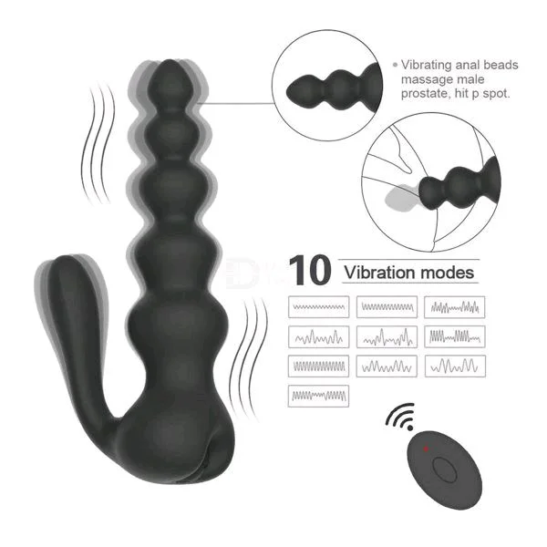 Remote Control Prostate Massager Clitoris Anus Vibrator